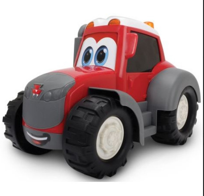 Ein lustiges Spielzeug für jüngere
Fans von Massey Ferguson. Die
Reifen des MF Happy sind frei
beweglich. Empfohlenes Alter: ab
12 Monate. Länge: 25 cm.
Artikelnummer: X993170001500
€ 14,90