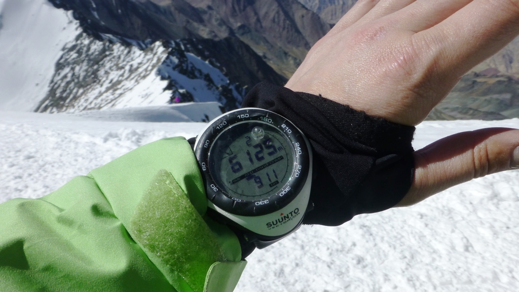 Der Höhenmesser zeigt exakt die Höhe an