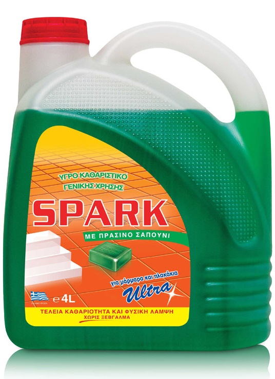 Spark 4L Υγρό Γεν. Χρήσης Πράσινο Σαπούνι