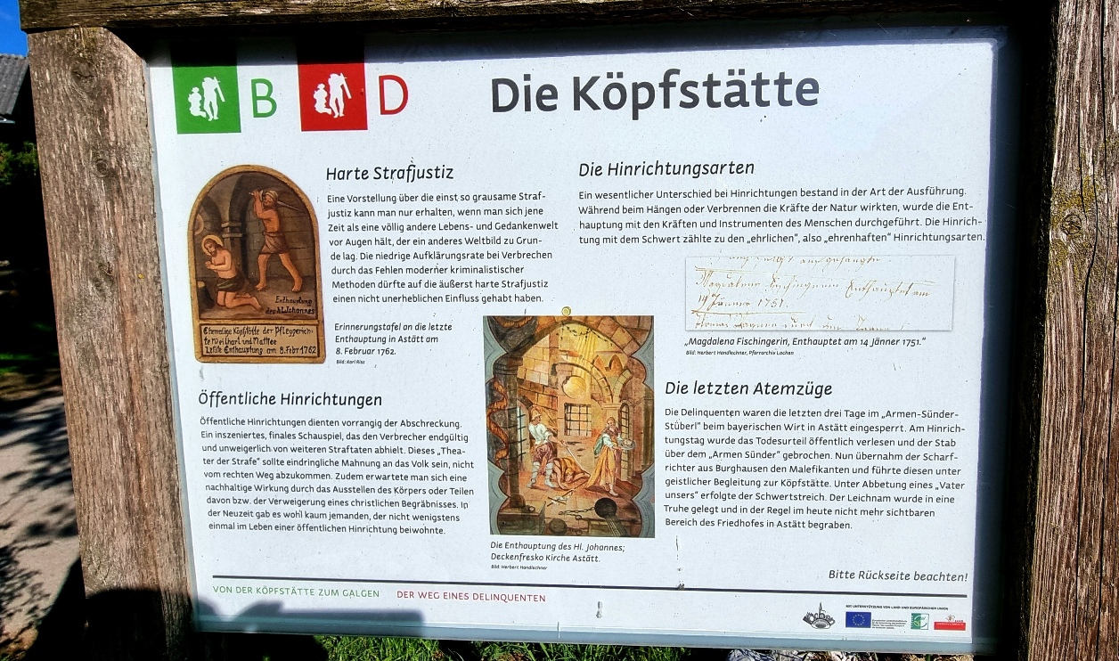 Tafel - Richtstättenweg