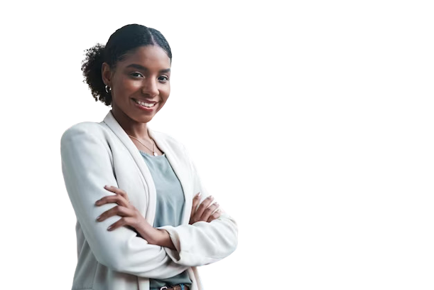 Smiling businesswoman