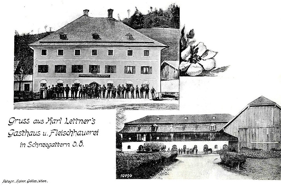 Gasthaus und Fleischhauerei Lettner 1894 - 1919