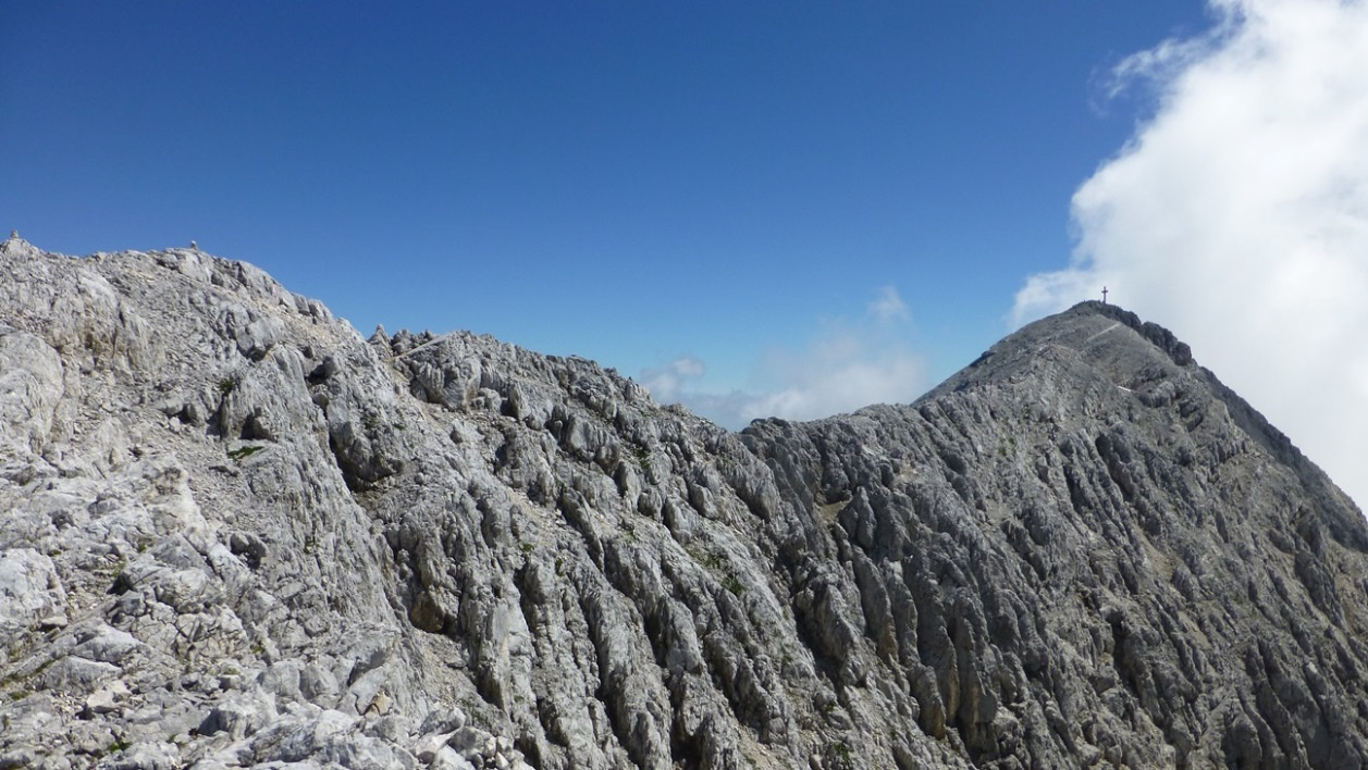 Blick auf den Gipfelgrat