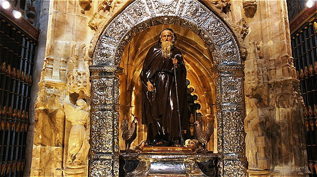 Santo Domingo de la Calzada. Er erbaute für die Pilger eine Brücke über den Rio Ojo und ein Hospital