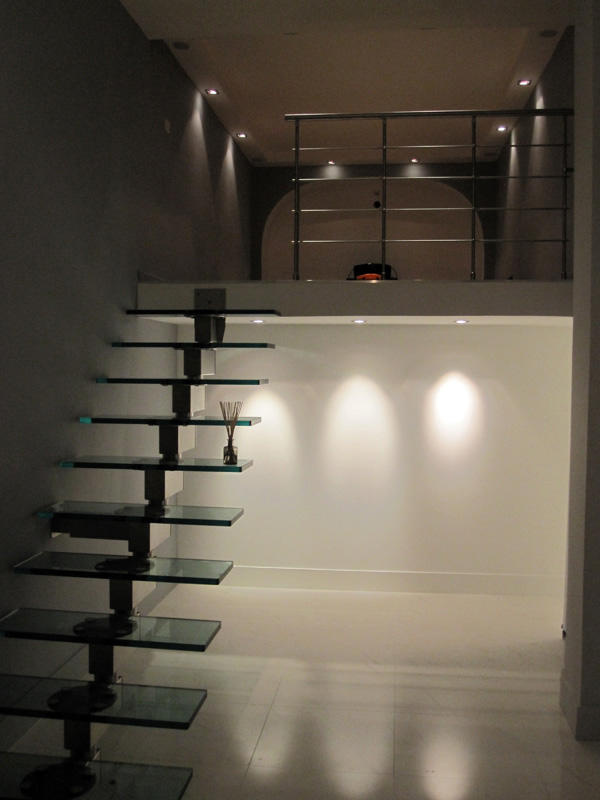 Création escalier en verre - Après