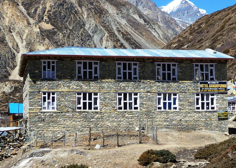 Hotel Gangapurna auf 4.000 m Seehöhe