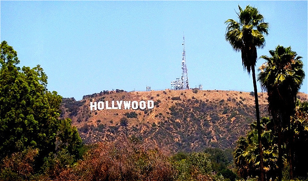 Hollywood-Schriftzug am Mount Lee
in den Santa Monica Mountains.