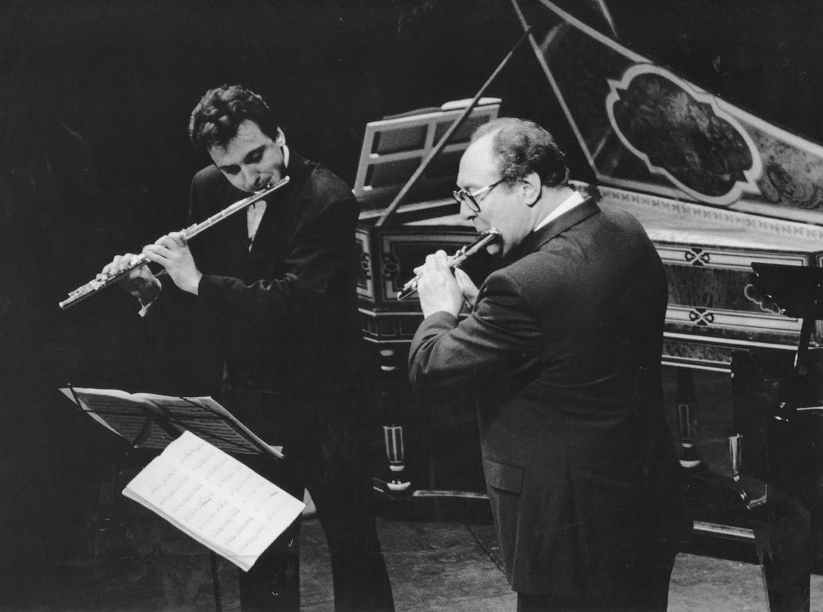 Avec Jean-Pierre Rampal (Théâtre du Châtelet 1987)
Photo Marie-Noëlle Robert