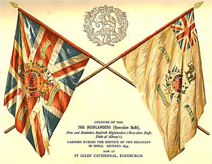 Die Fahne (Colours) der 78th Highlanders