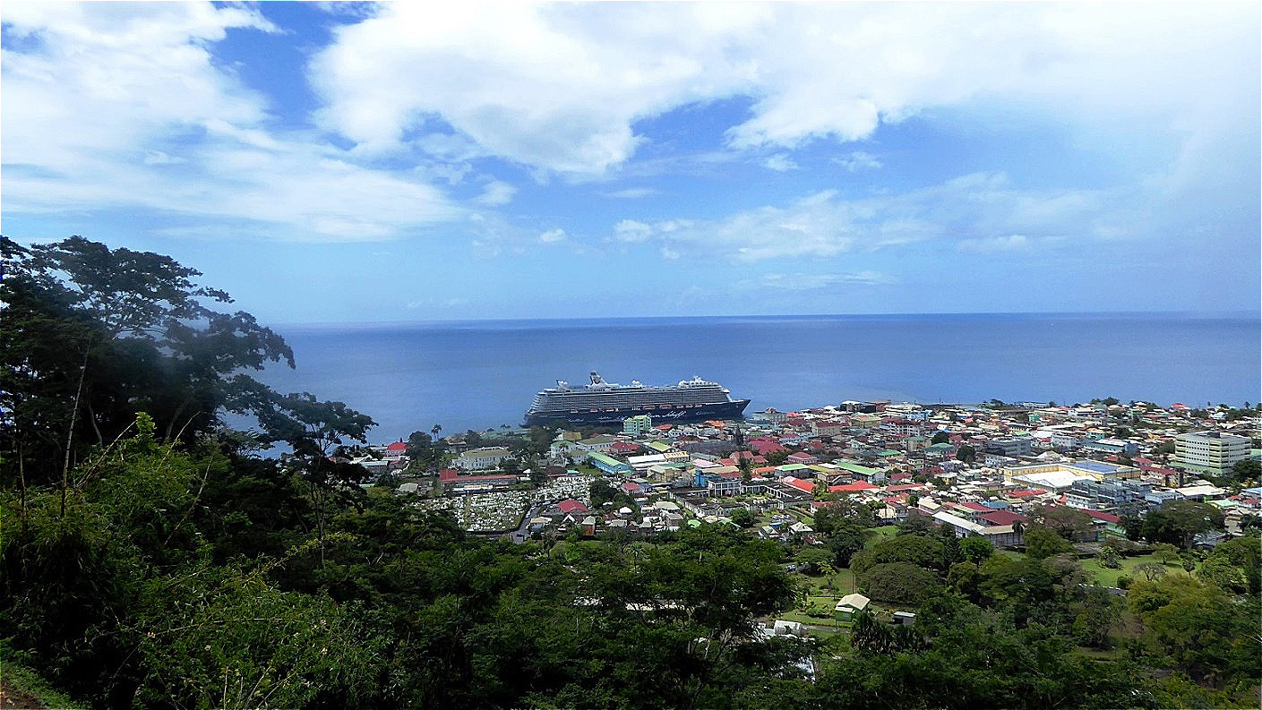 Auf dem Aussichtspunkt "Morne Bruce"