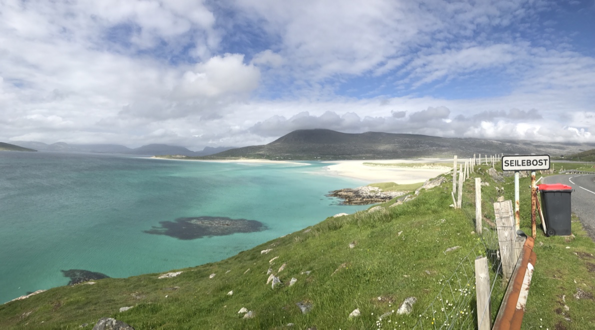 Iconic view of Seilebost and Luskentyre