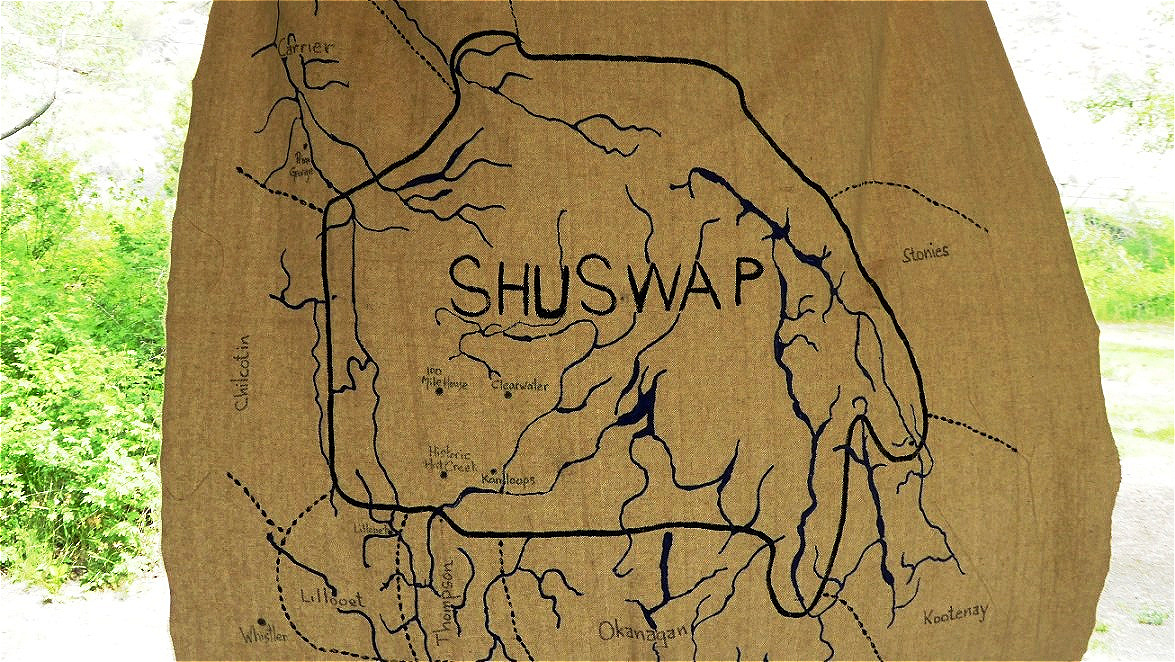 Gebiet des Shuswap Stammes und seine Nachbarn