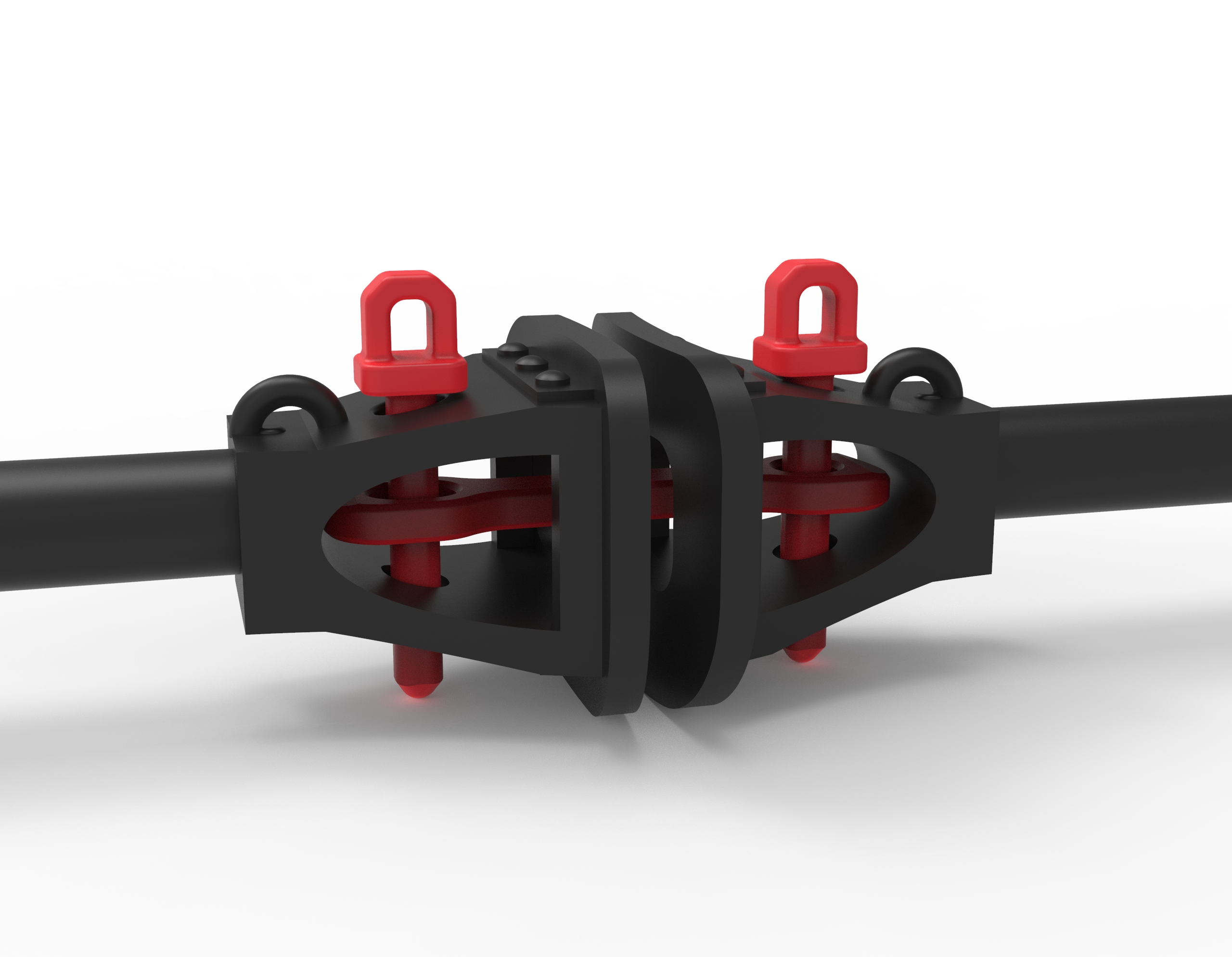 Bosnapuffer gekuppelt mit 14 mm Kuppeleisen