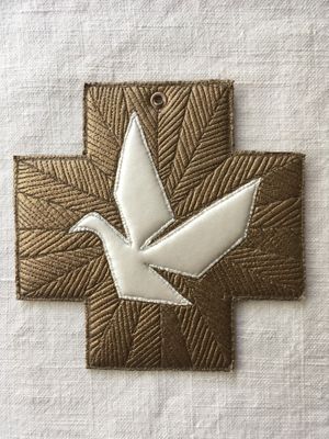 Colombe murale decorative