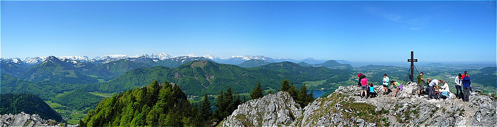 Gipfelpanorama West
Tennengebirge - Berchtesgadener Alpen - Untersberg