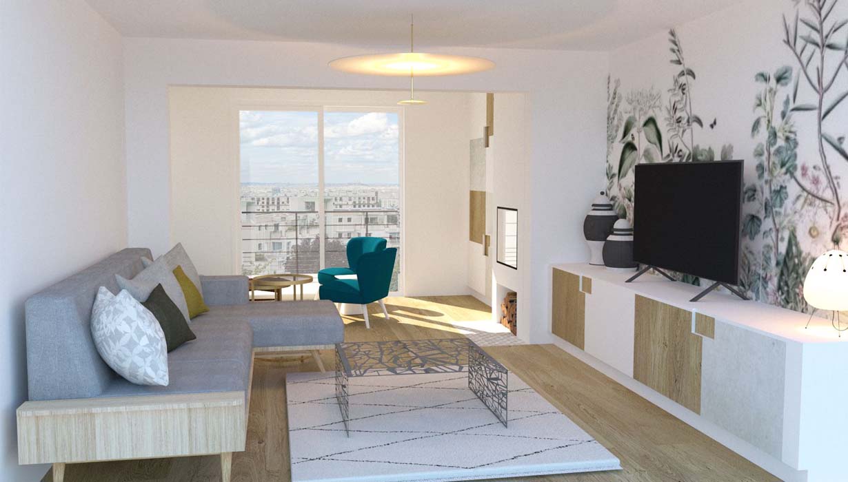 Vue intérieure maison