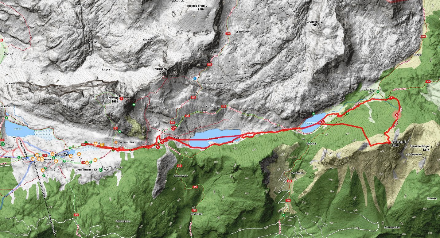 Karte Schitour Rosskogel