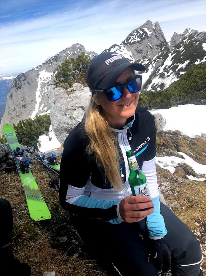 Stärkung vor der Abfahrt