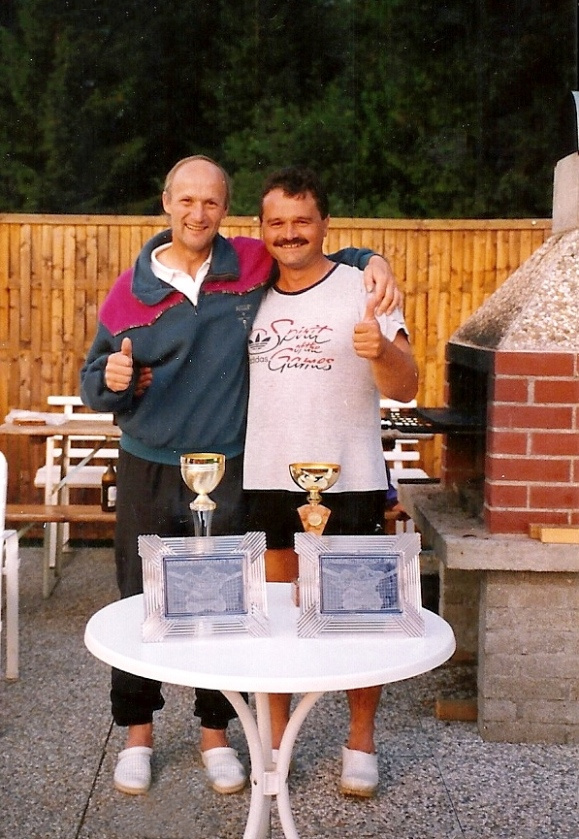 Vereinsmeister im Doppel 1993 mit Erich Seidl