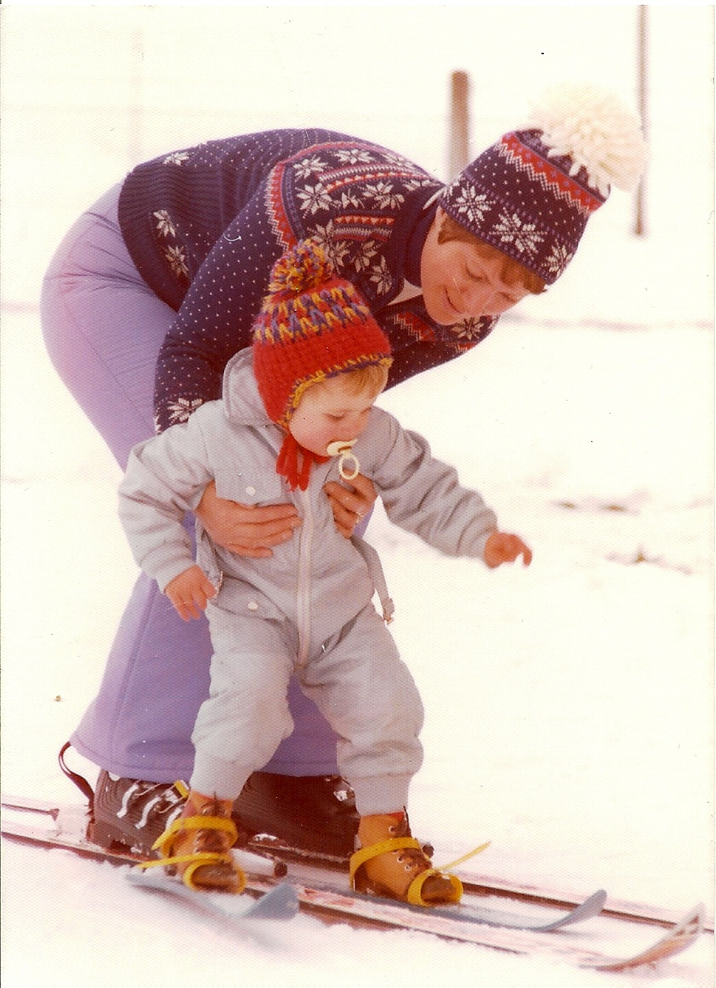 Erster Versuch auf Schiern