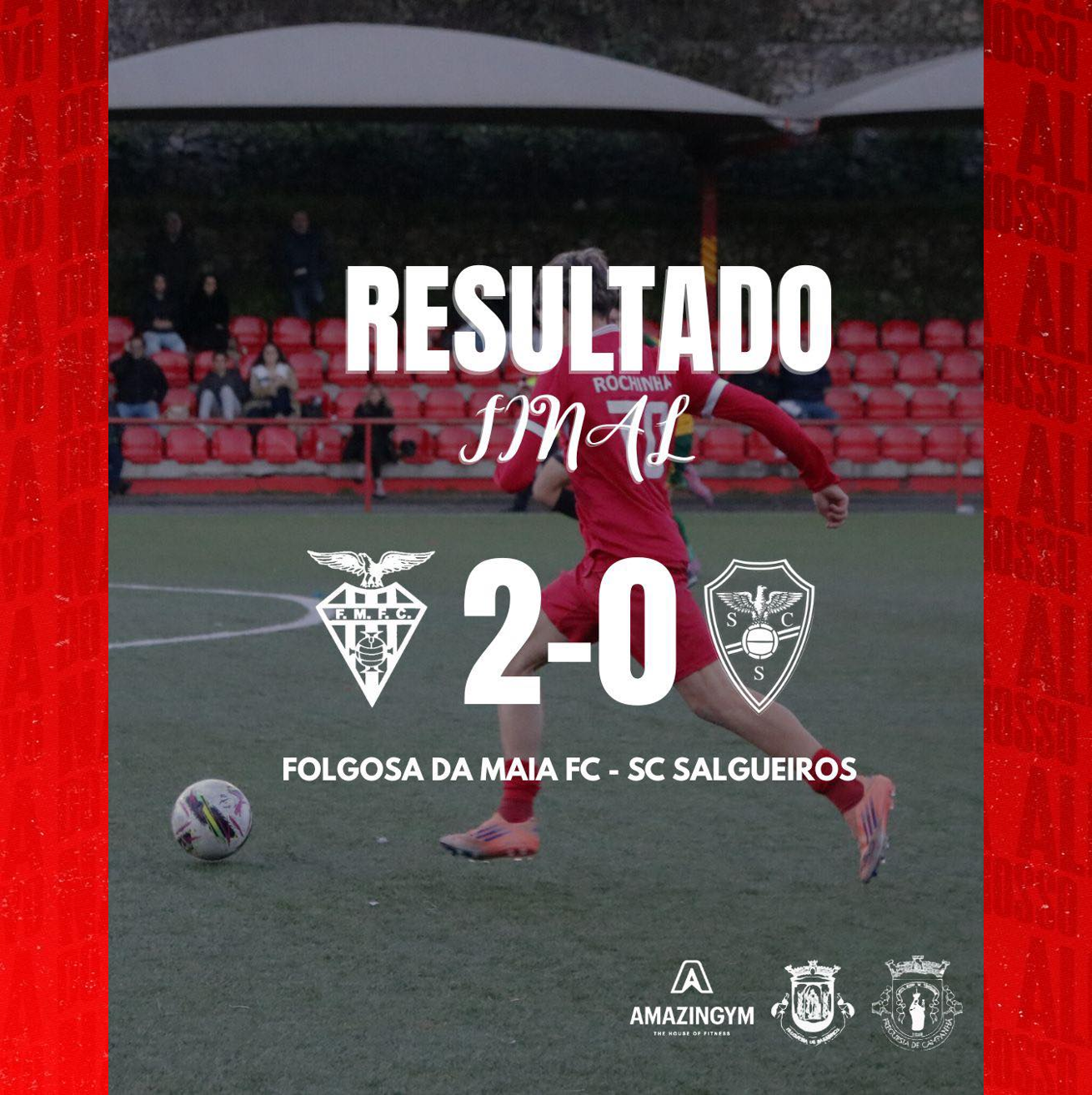 Equipa B - AF Porto Divisão de Elite 
Série 2 25/26 - Campeonato  - Jornada 26
Resultado Final
Folgosa da Maia 2-0 SC Salgueiros 