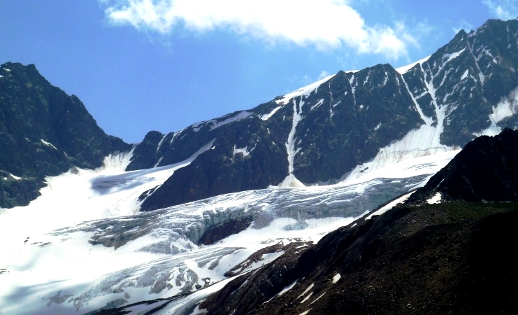 Der Langtauferer Ferner mit Langtauferer Joch