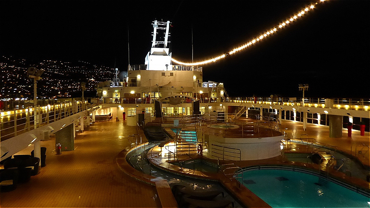 Abends auf dem Schiff