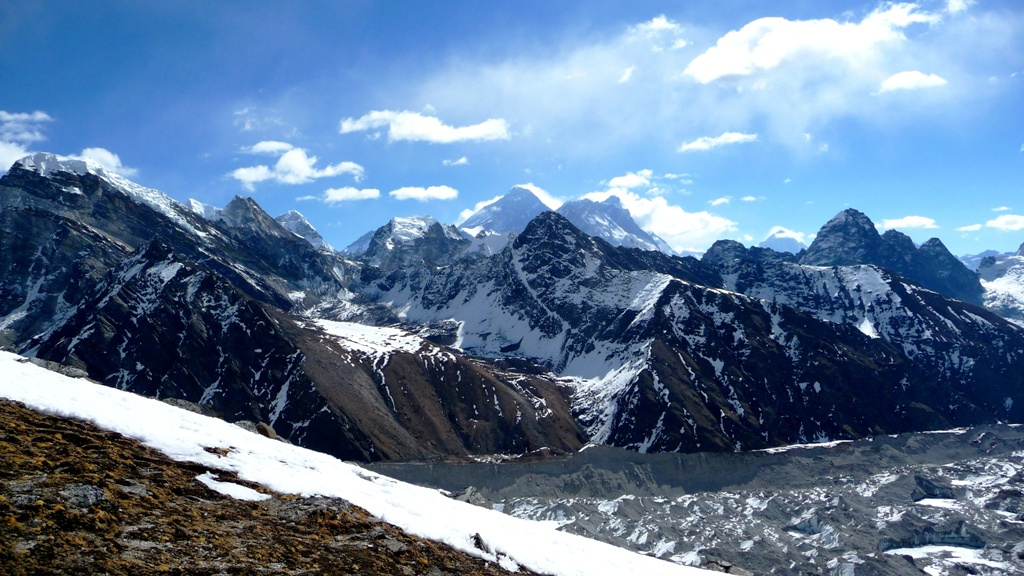 Der Mount Everest kommt in Sicht