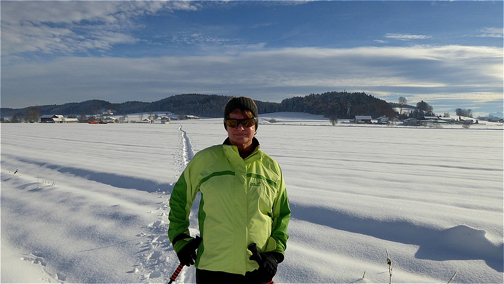 Gerade Spur nachhause