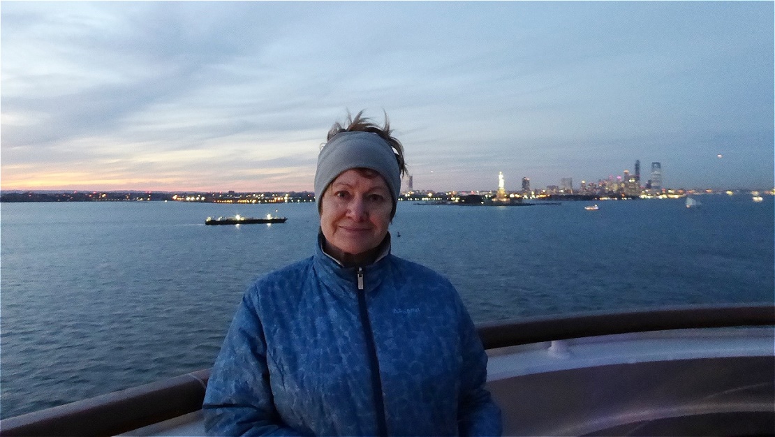 Ein letzter Blick zurück - langsam verschwindet Liberty Island