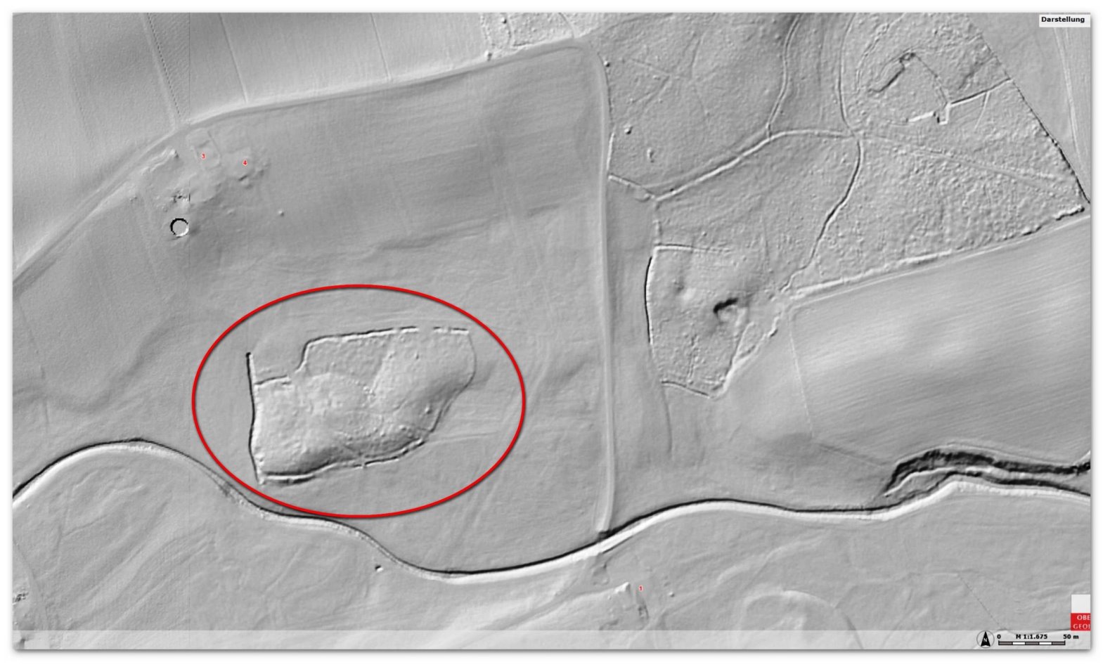 LIDAR-Aufnahme des Objektes