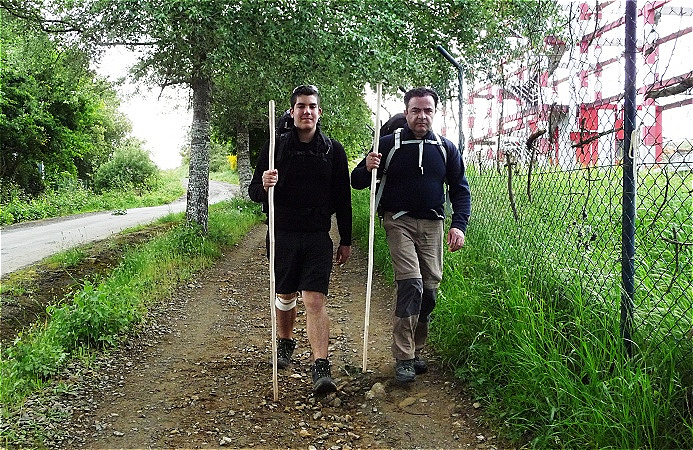 Vater und Sohn aus Spanien