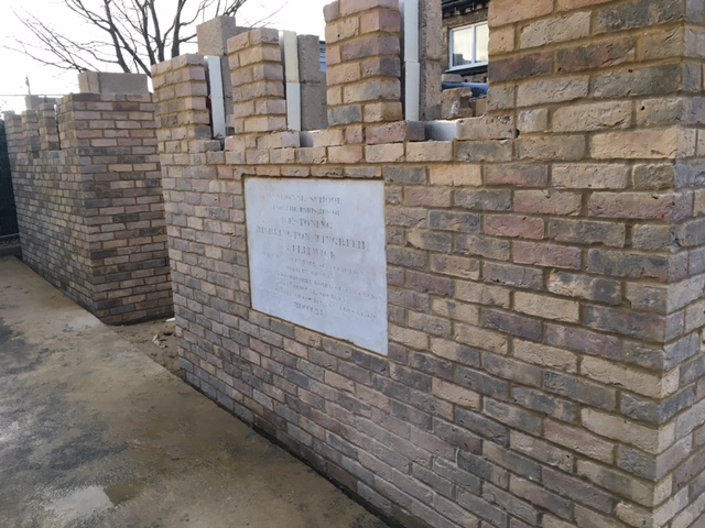 The foundation stone has returned to the hall 16.03.21