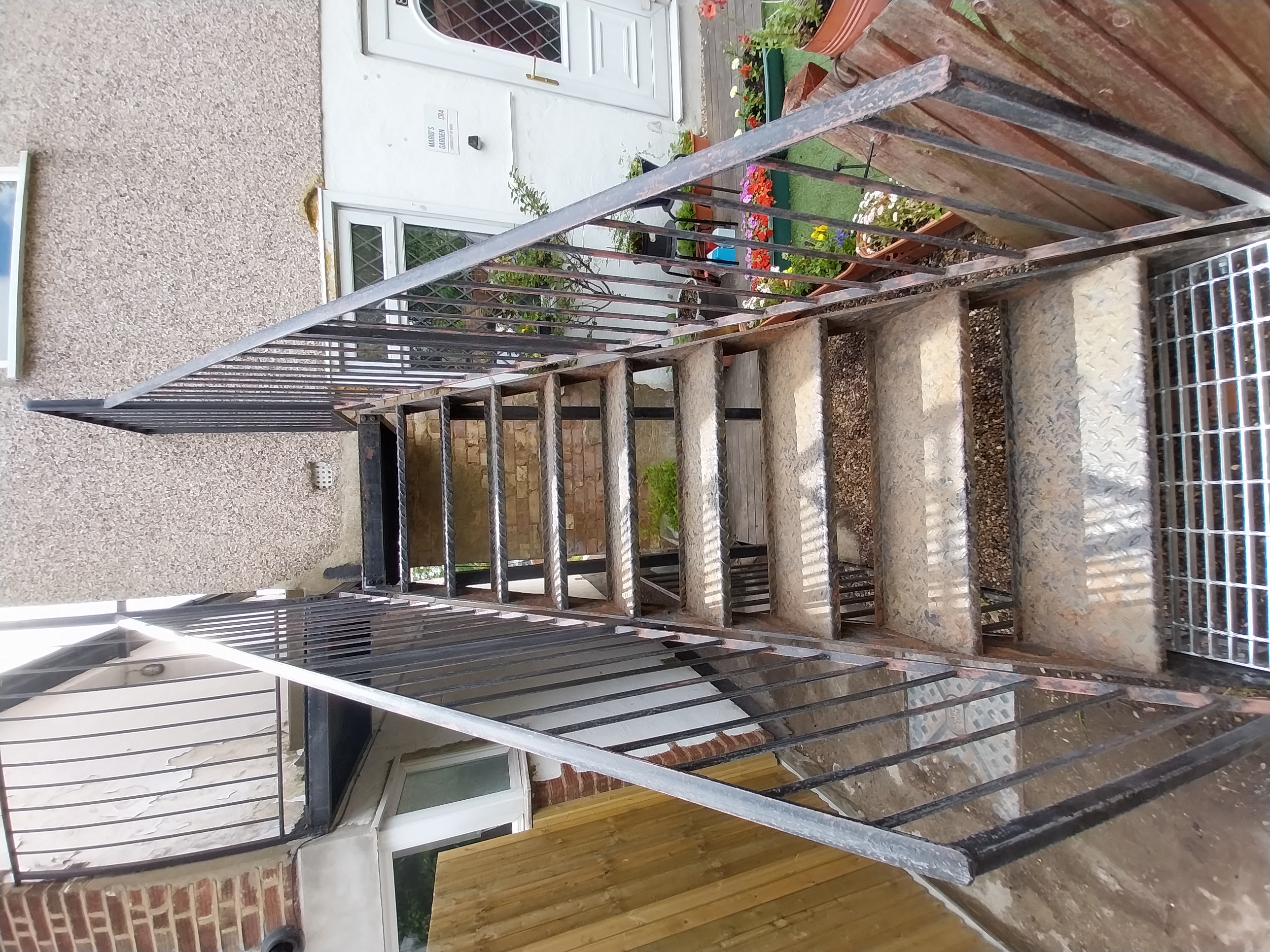 Metal Stairs Before