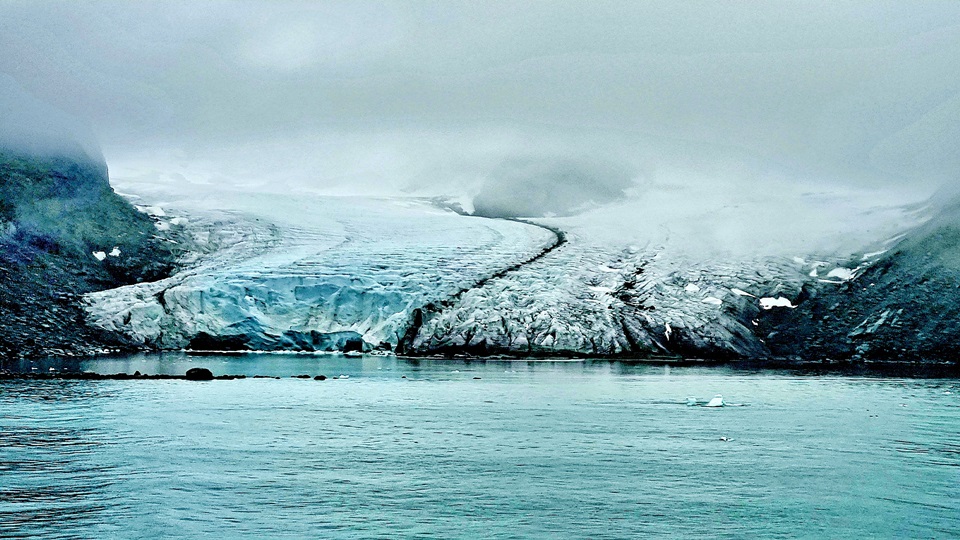 Gletscher-Mittelmoräne