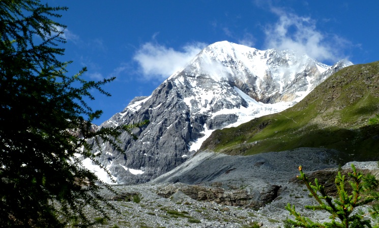 Erster Blick auf die Königsspitze