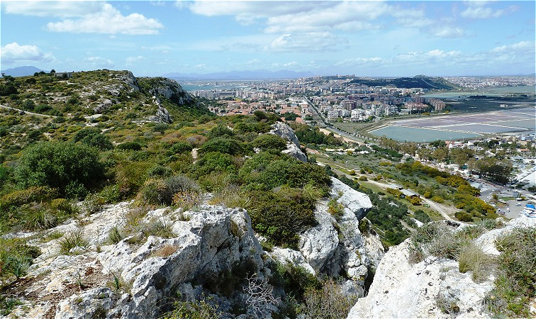 Auf dem Bergkamm
Blick auf den südlichen Teil Cagliaris