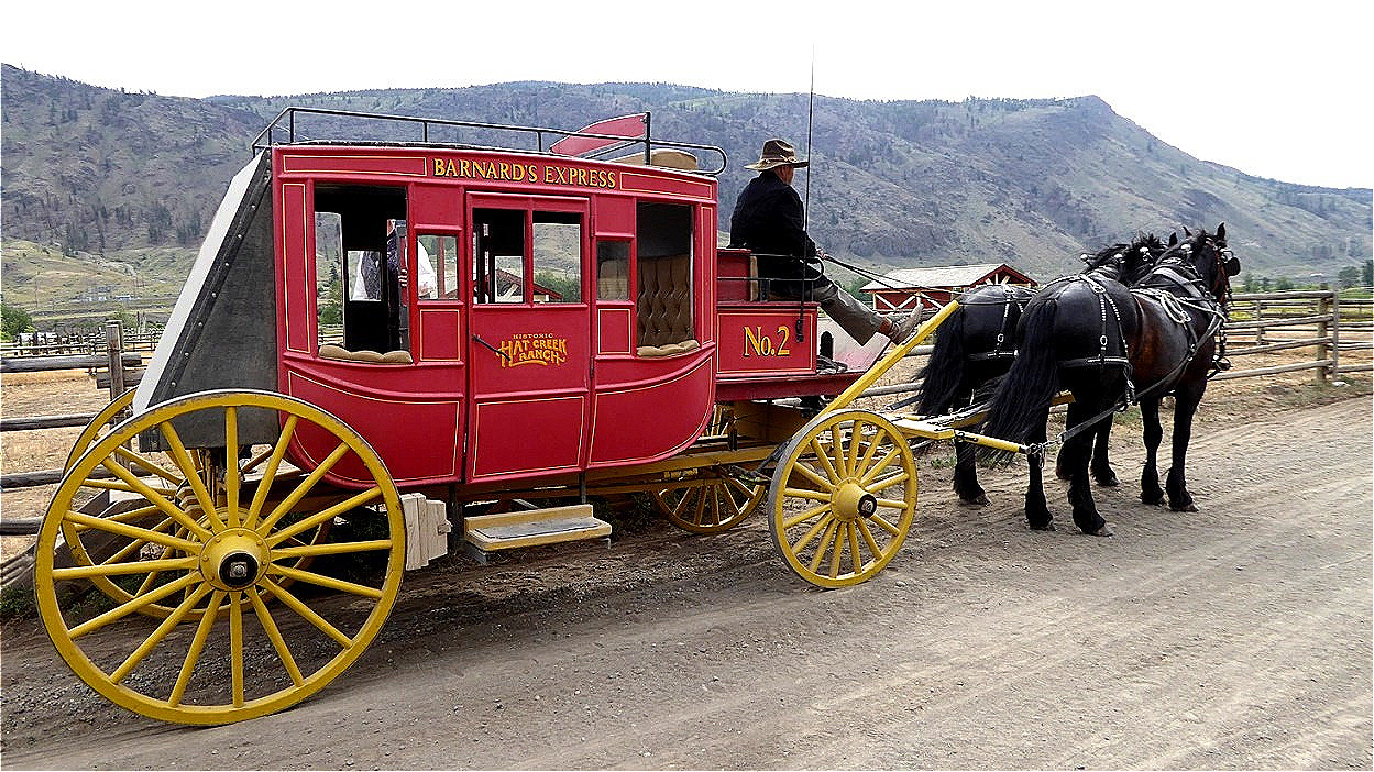 Wir besteigen die Stagecoach

