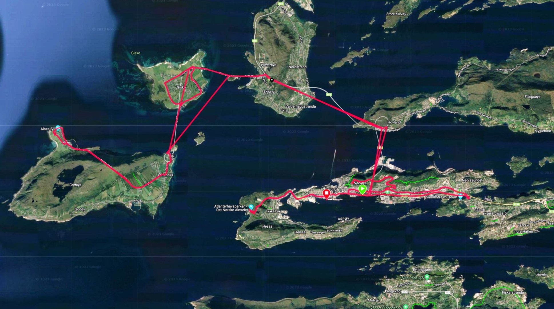 Busrundfahrt durch die Inselwelt- die Meeresarme sind untertunnelt !
