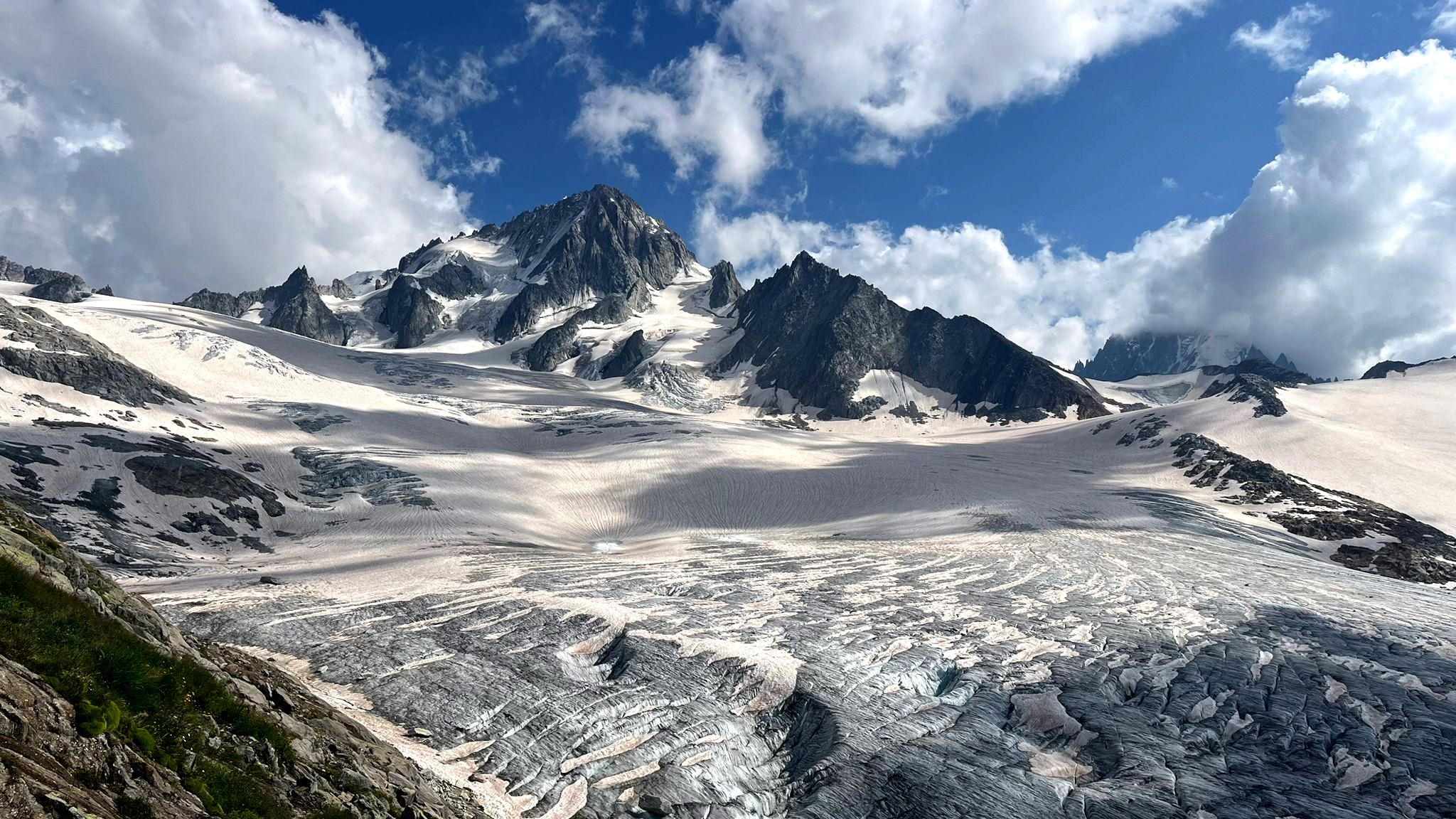 Gewaltige Bergwelt ! Glacier de Tour.