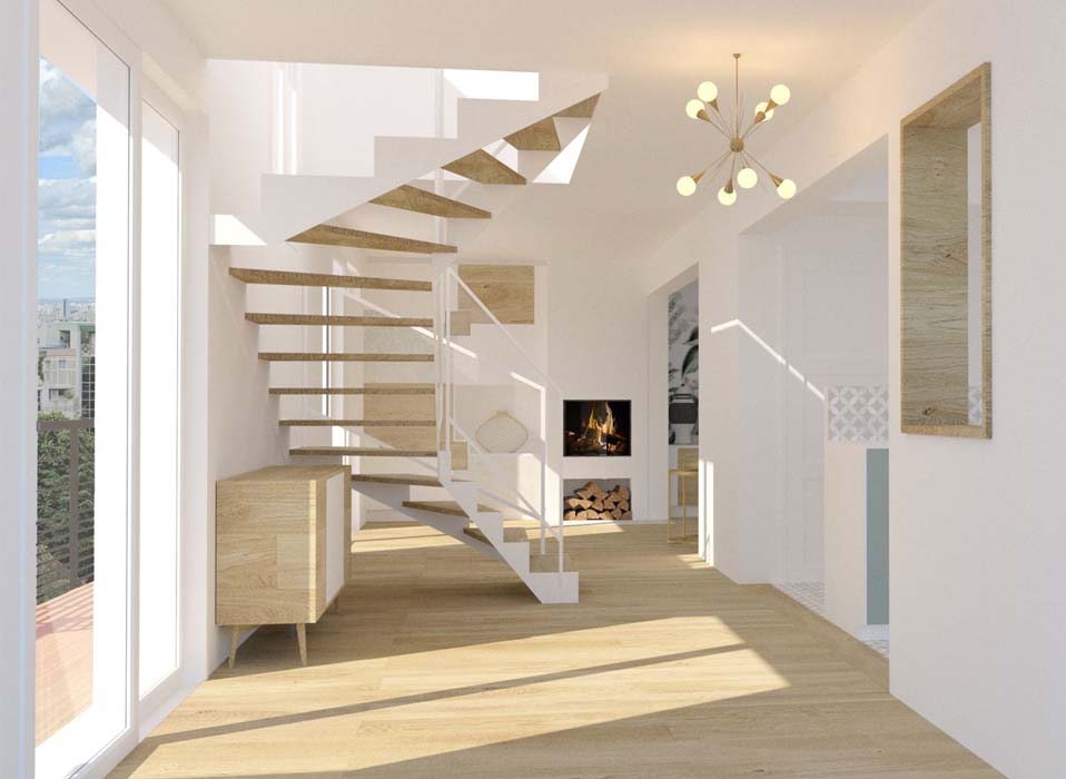 Vue intérieure maison