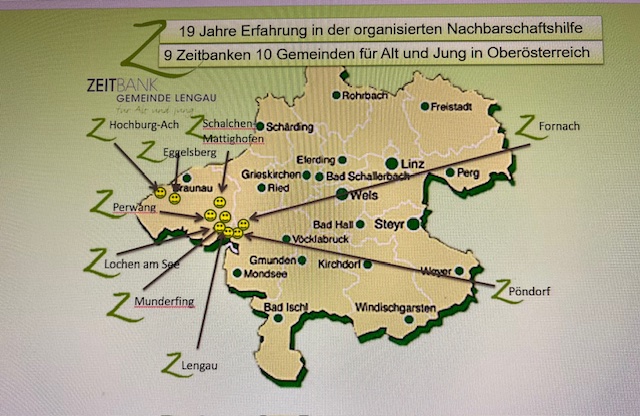 Gemeinden mit Zeitbank für Alt und Jung Vereinen