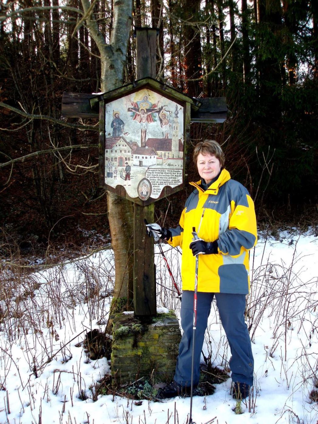 Munderfing - Pestkreuz auf dem Weg nach Abern
