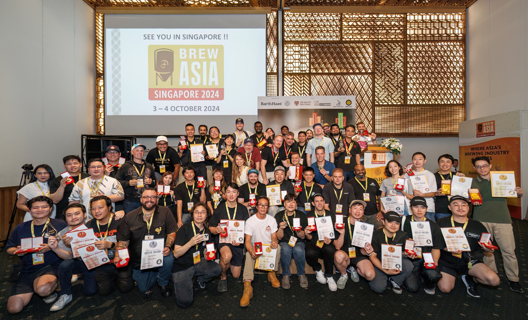 Asia Beer Championship 2022 Winners celebrate at SEA Brew 