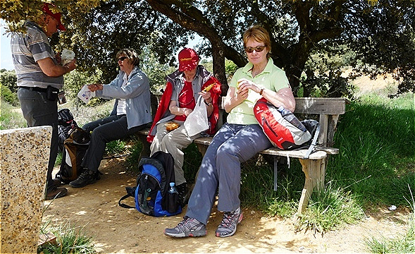 Rats auf dem Sattel - Stärkung im Schatten