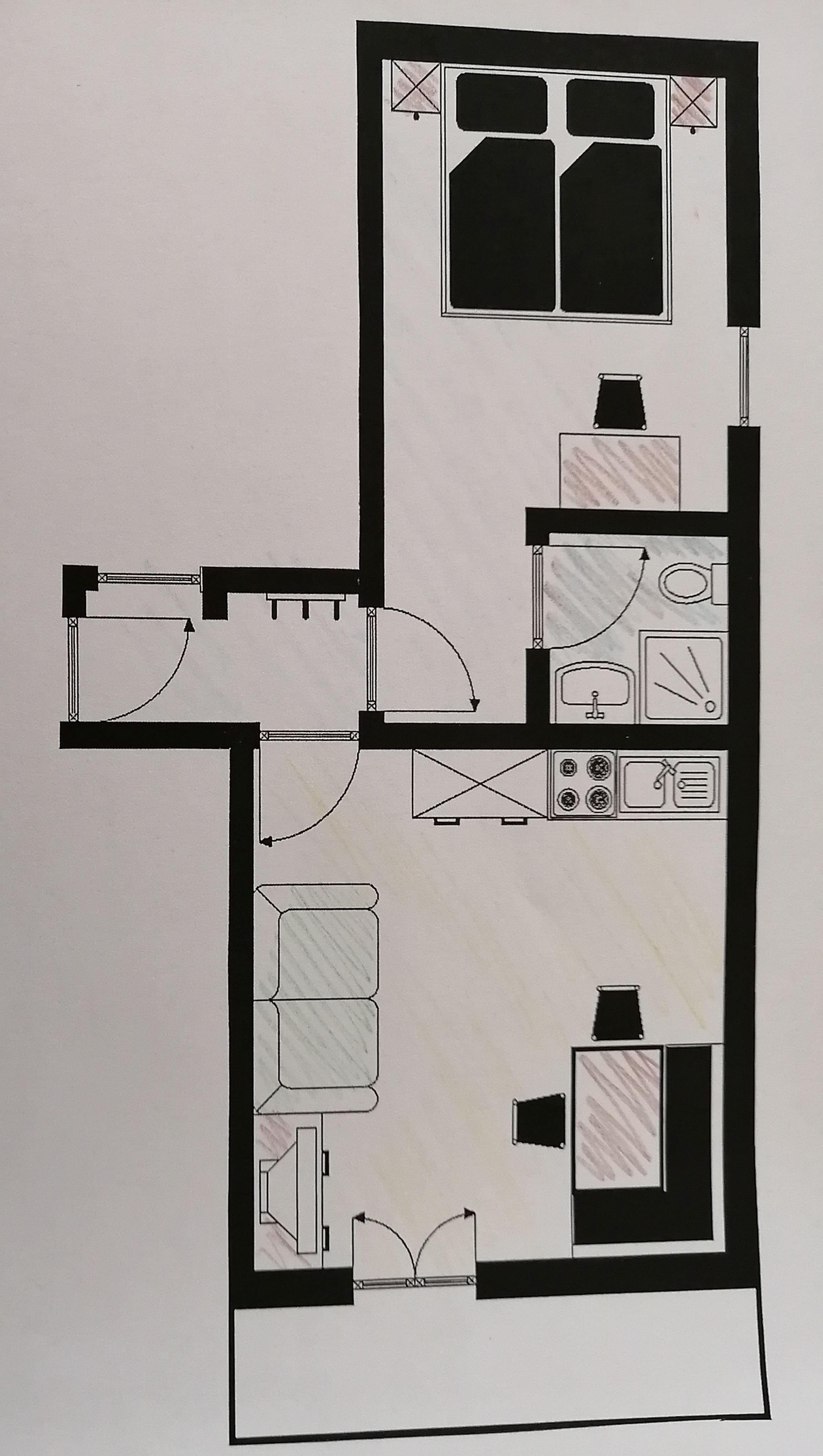 Plan 1 Schlafzimmer