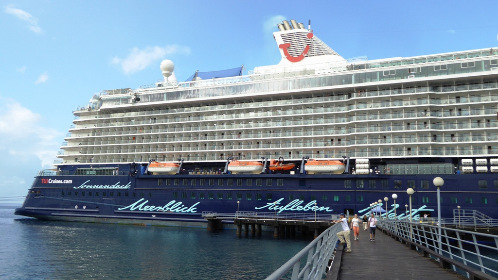 Heck unseres Kreuzfahrtschiffes