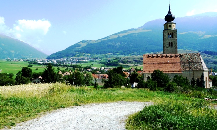 Blick nach Norden - Richtung Reschenpass
Im Hintergrund Mals