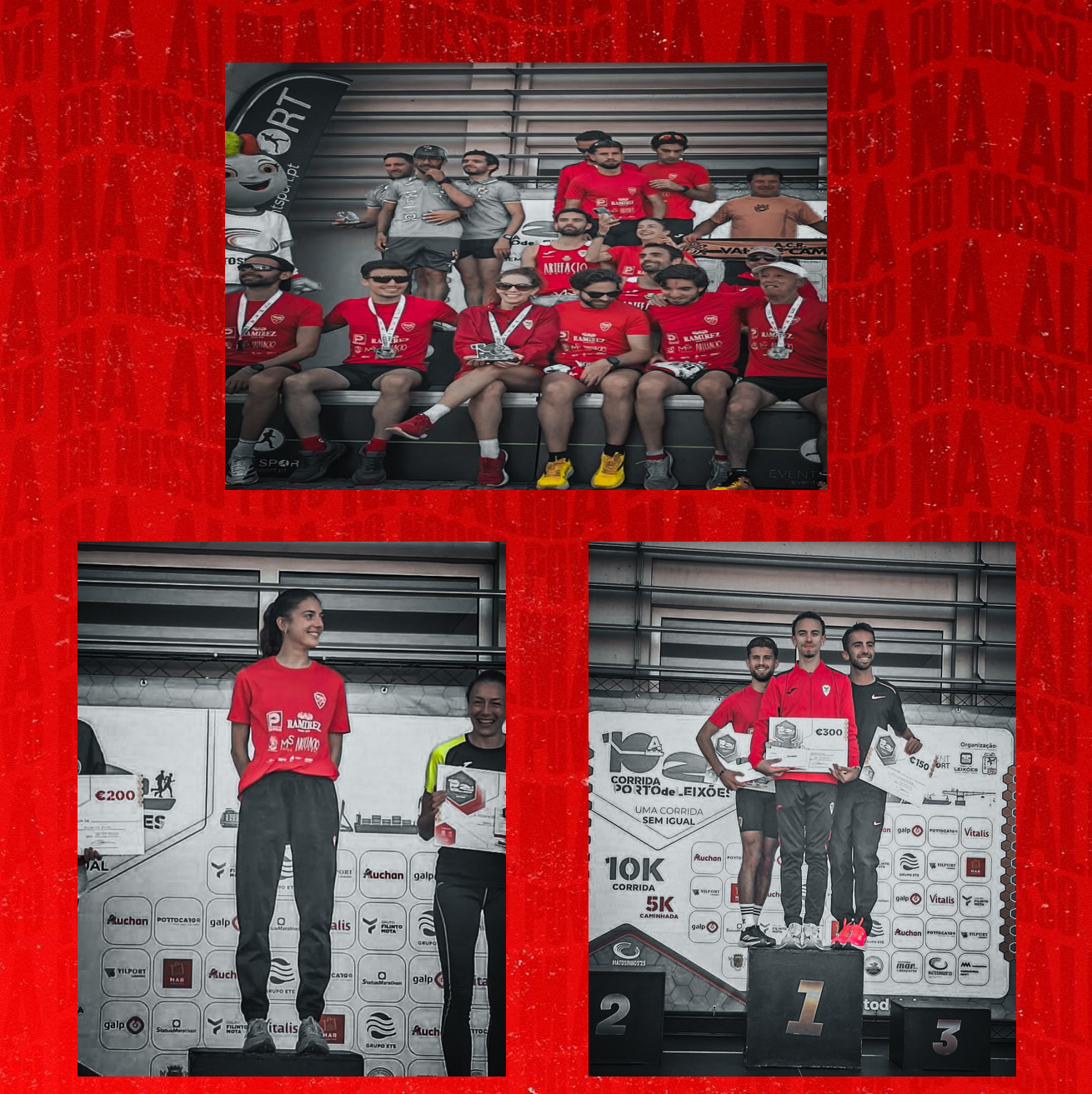 10ª Corrida Porto de Leixões 
1º lugar masculino - Bernardo Rocha
1º lugar feminino - Maria Vinagre
1º lugar por equipas
Parabéns a todos!! 