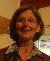 Obfrau Waltraut Huber bei ihrer Begrüßungsrede.